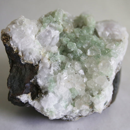 Large Brandberg Prehnite and Quartz Specimen