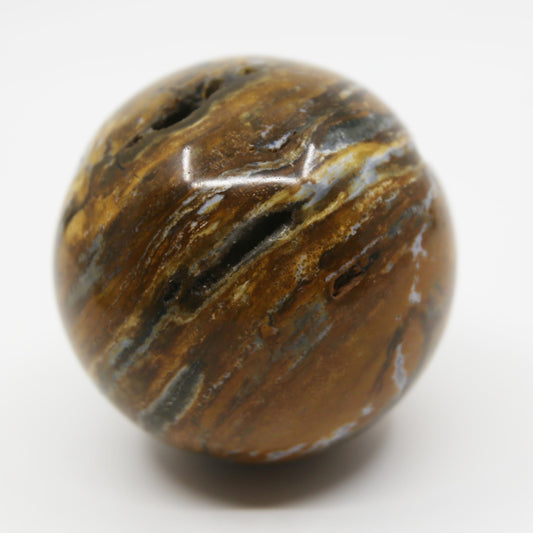 Ocean Jasper Sphere with Druzy Deposits