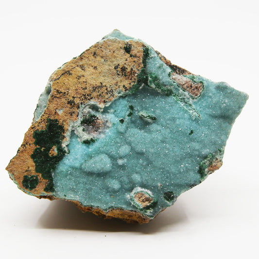 Druzy Dolomite with Malachite