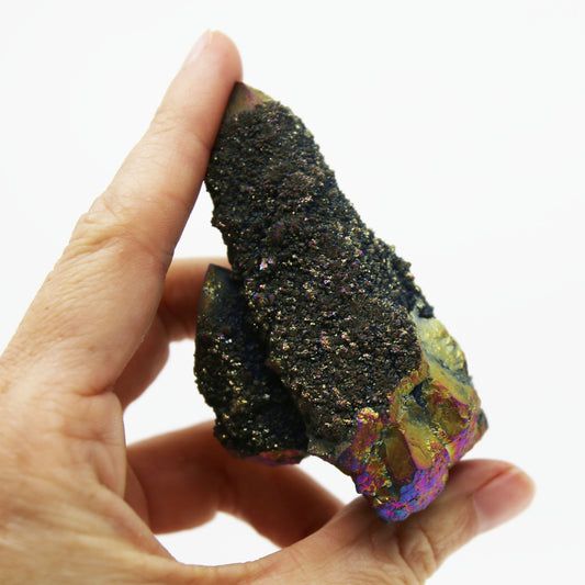 Titanium Bonded Spirit Quartz Wand with Double Termination