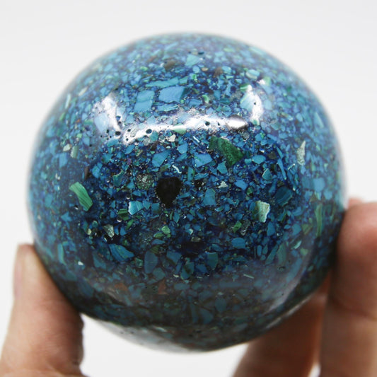 Chrysocolla Conglomerate Sphere