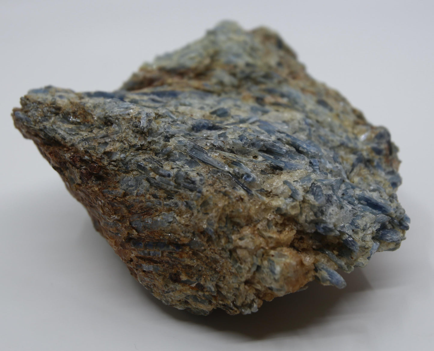 Large Blue Kyanite with Mica and Calcite Freeform