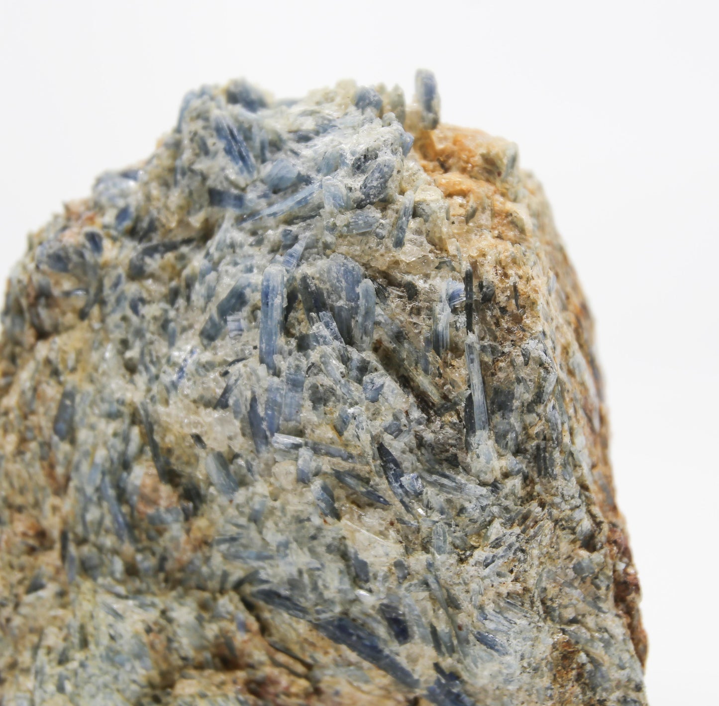 Large Blue Kyanite with Mica and Calcite Freeform