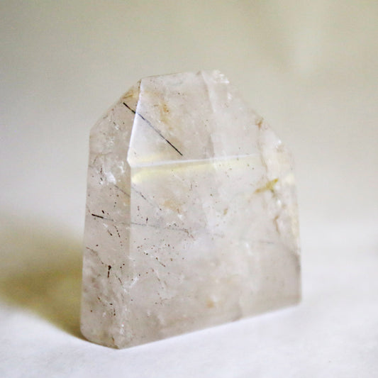 Clear Quartz with Tourmaline Rutiles