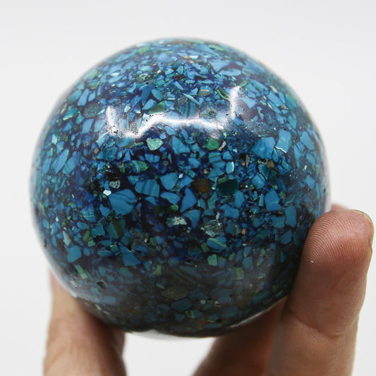 Chrysocolla Conglomerate Sphere