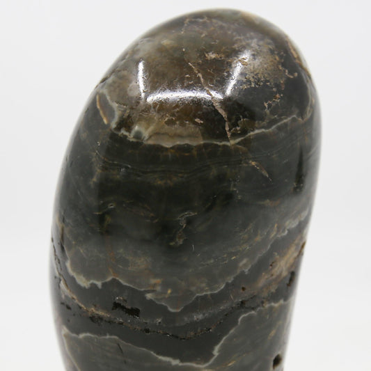 Black Ocean Jasper with Druzy Deposits