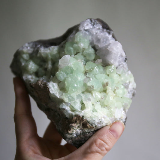 Brandberg Prehnite and Quartz Specimen