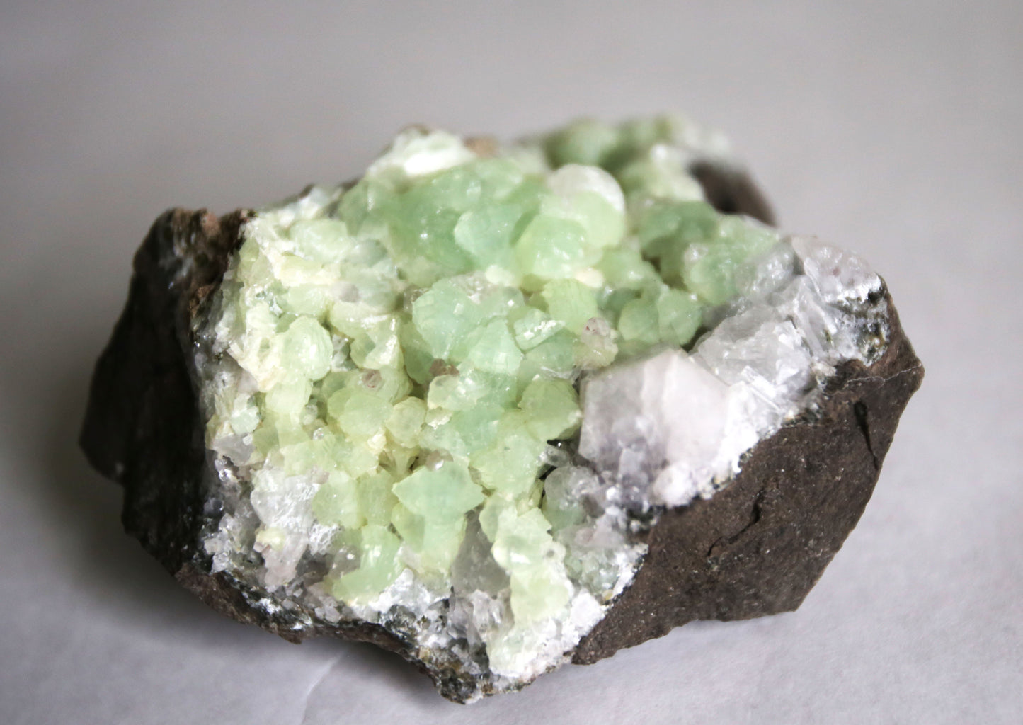 Brandberg Prehnite and Quartz Specimen