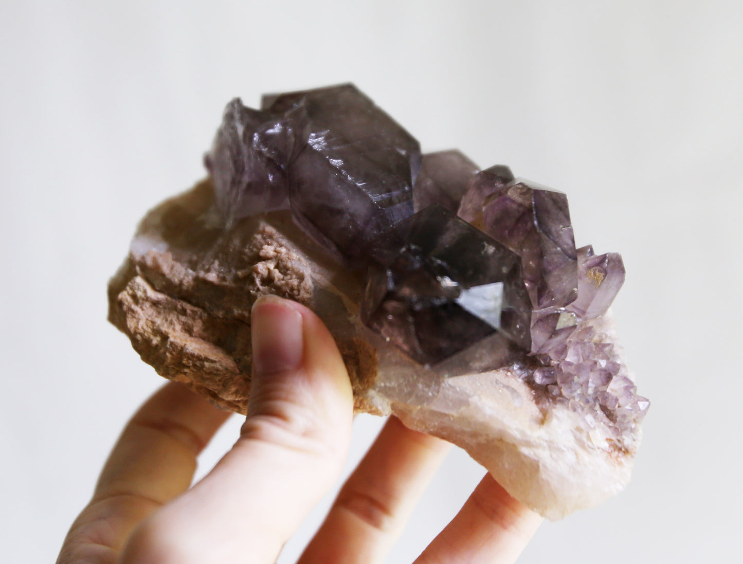 Black Amethyst Cluster