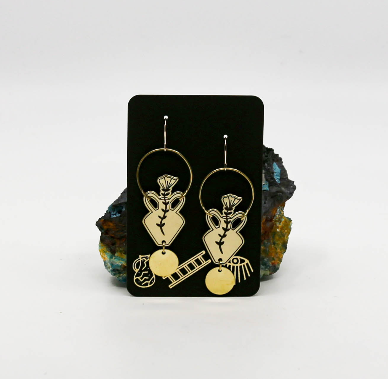 California Poppy Vessel Earrings