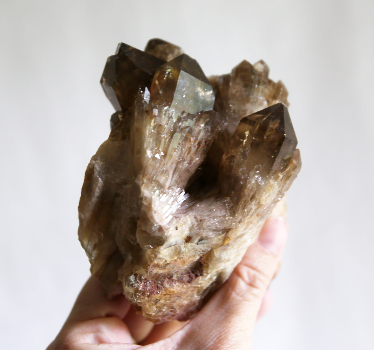 Natural Smoky Citrine Cluster