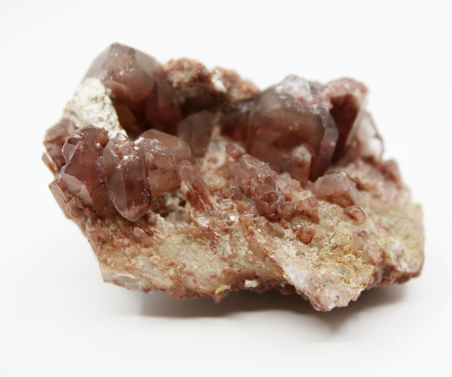 Hematite Quartz Cluster