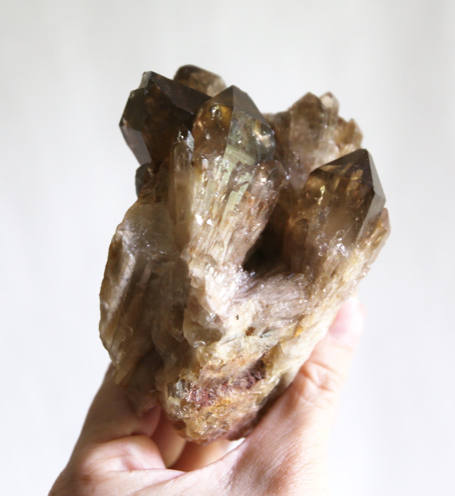 Natural Smoky Citrine Cluster