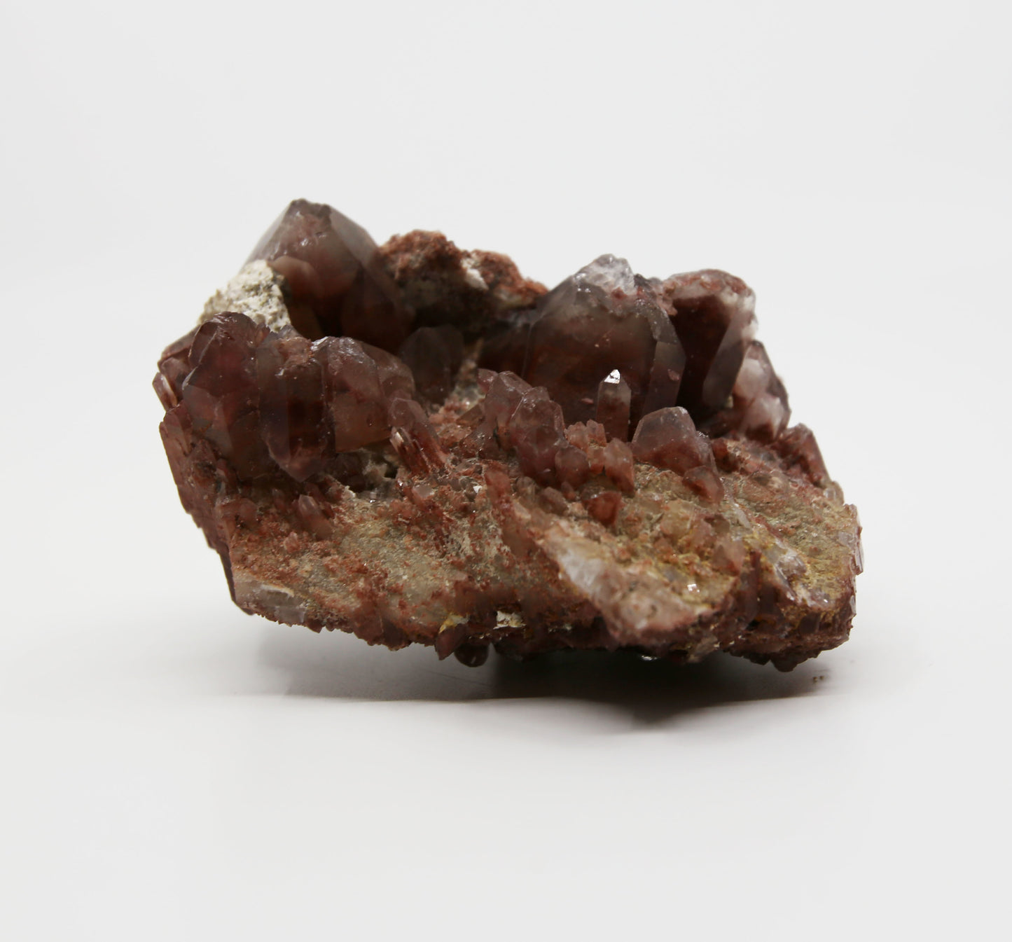 Hematite Quartz Cluster