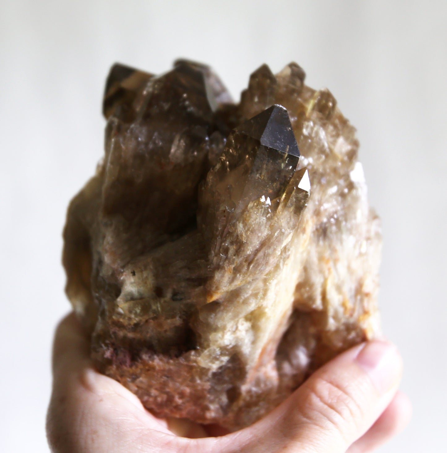 Natural Smoky Citrine Cluster