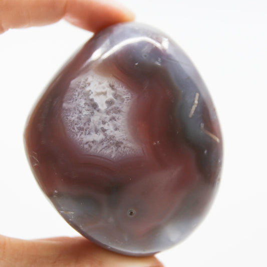 Druzy River Agate Palm Stone