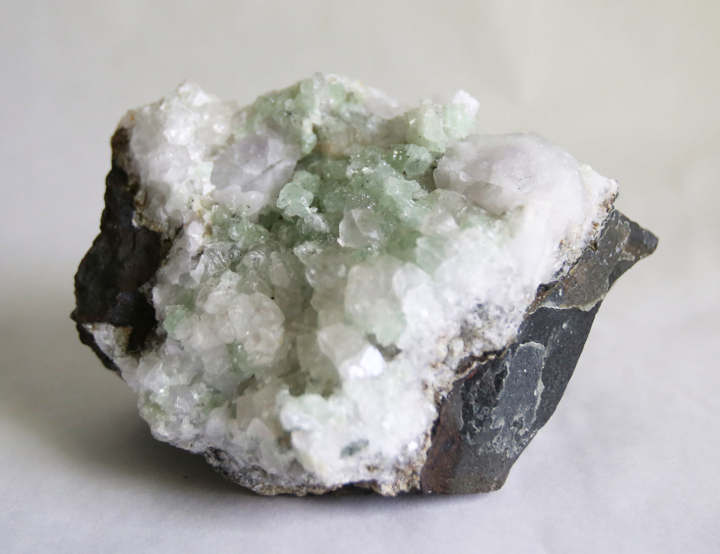 Large Brandberg Prehnite and Quartz Specimen