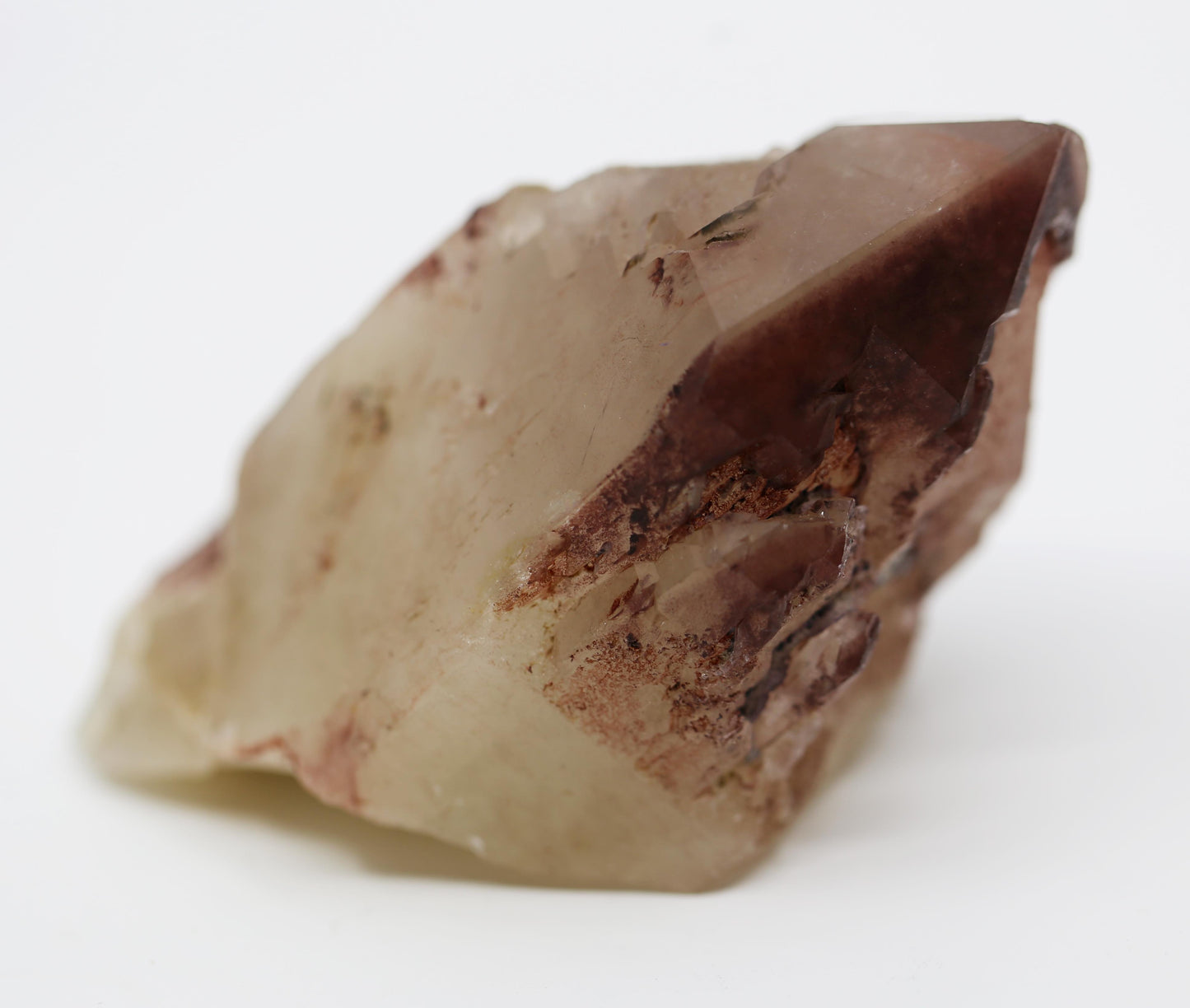 Hematite Quartz Point
