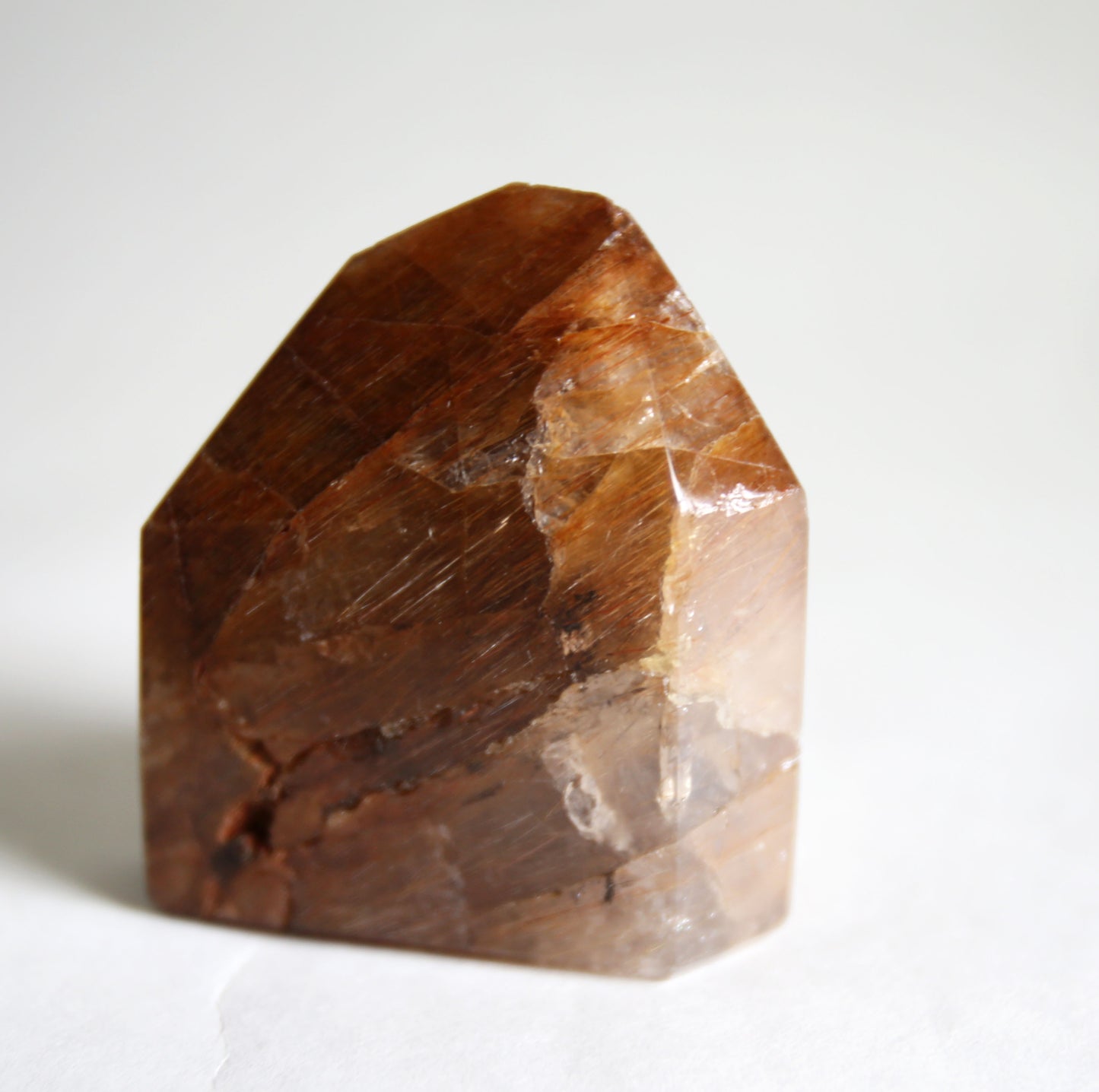 Rutilated Hematite Smoky Quartz Tower