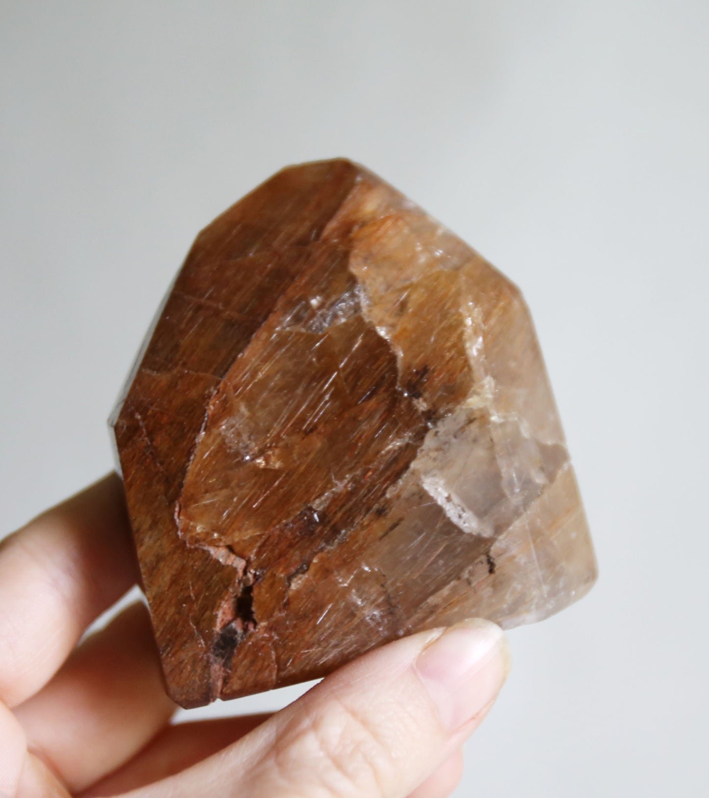 Rutilated Hematite Smoky Quartz Tower