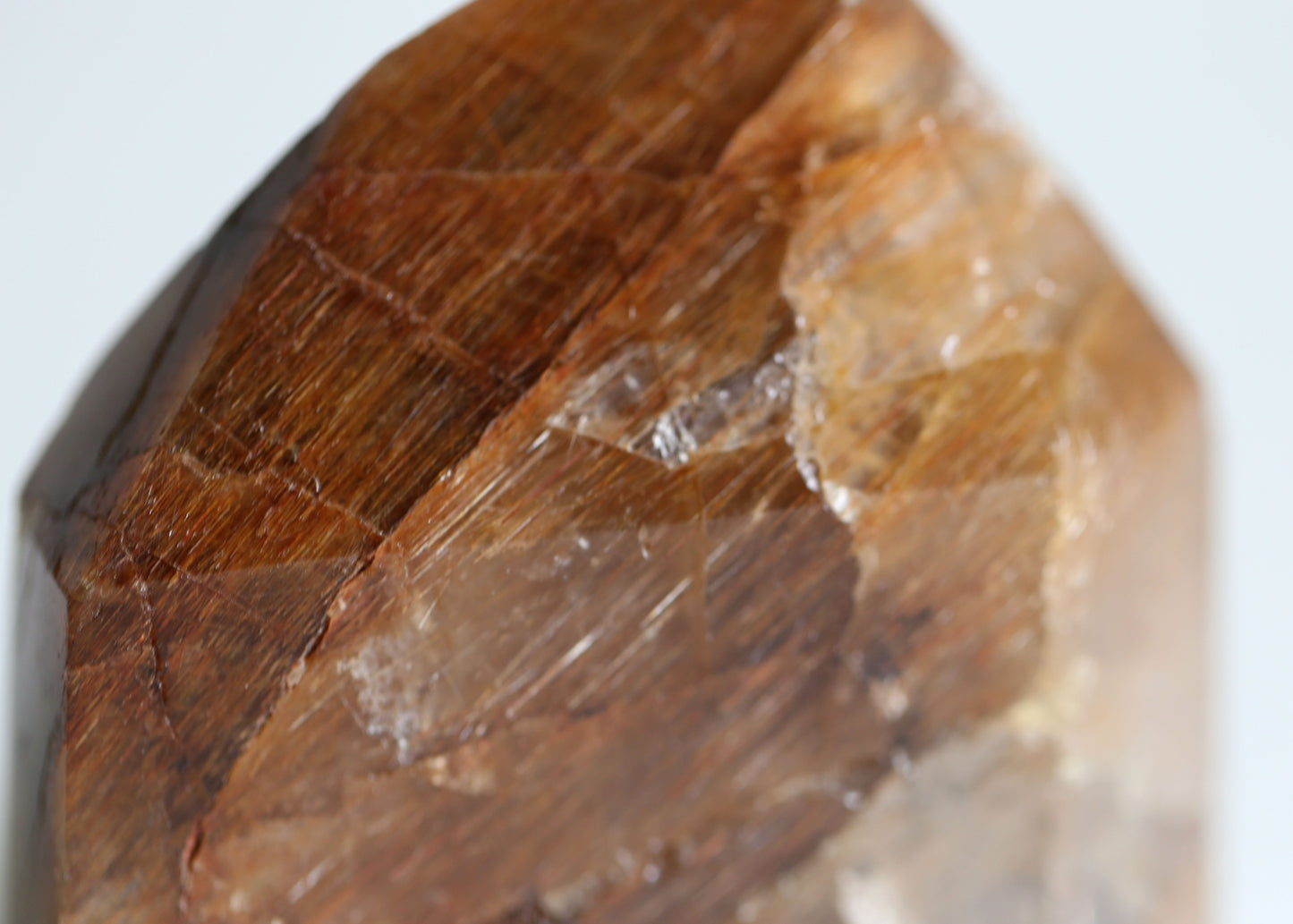 Rutilated Hematite Smoky Quartz Tower