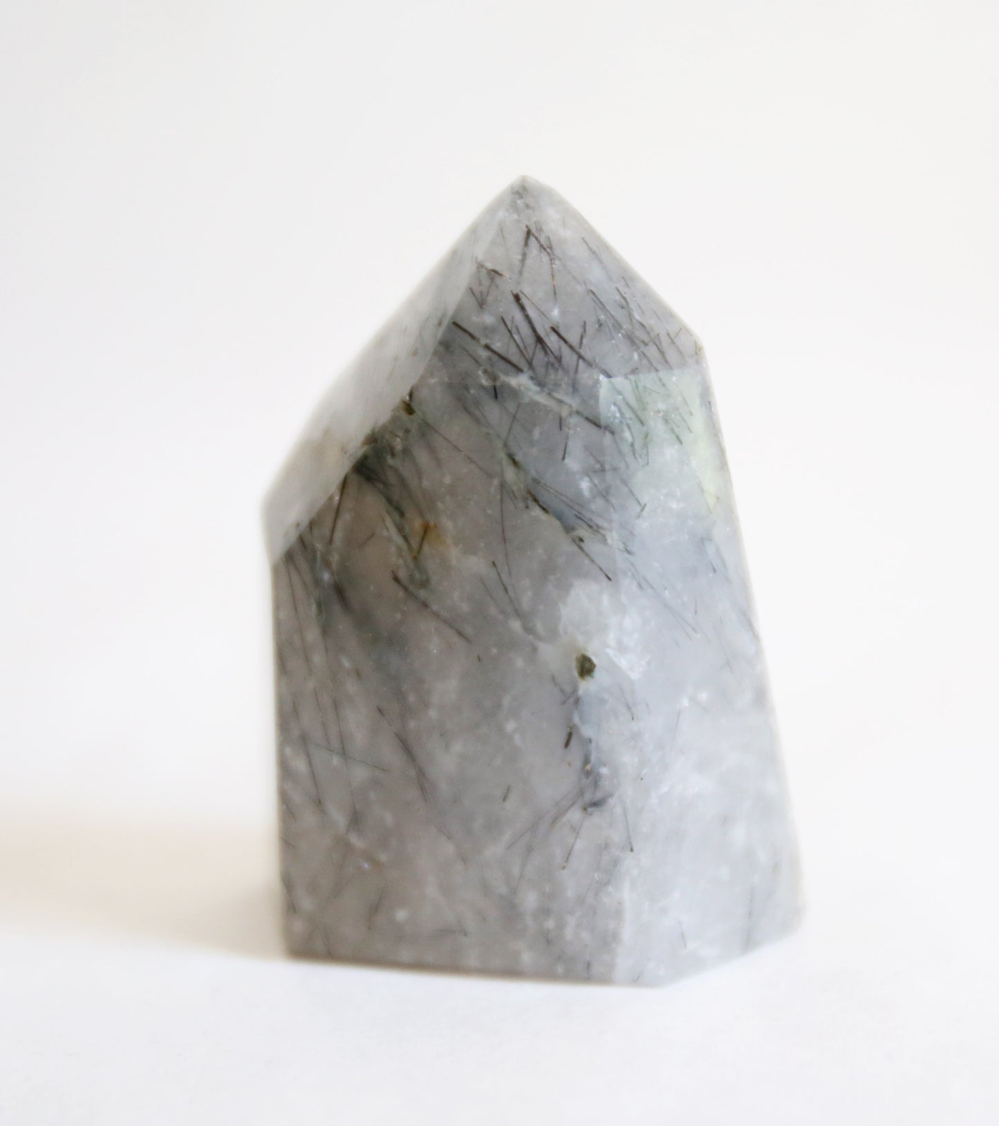 Smoky Quartz With Black Tourmaline Rutiles
