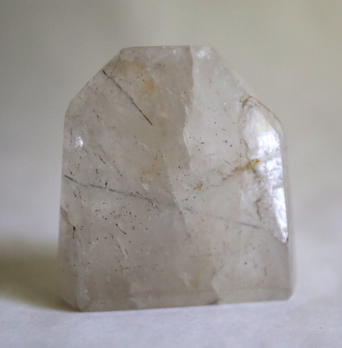 Clear Quartz with Tourmaline Rutiles