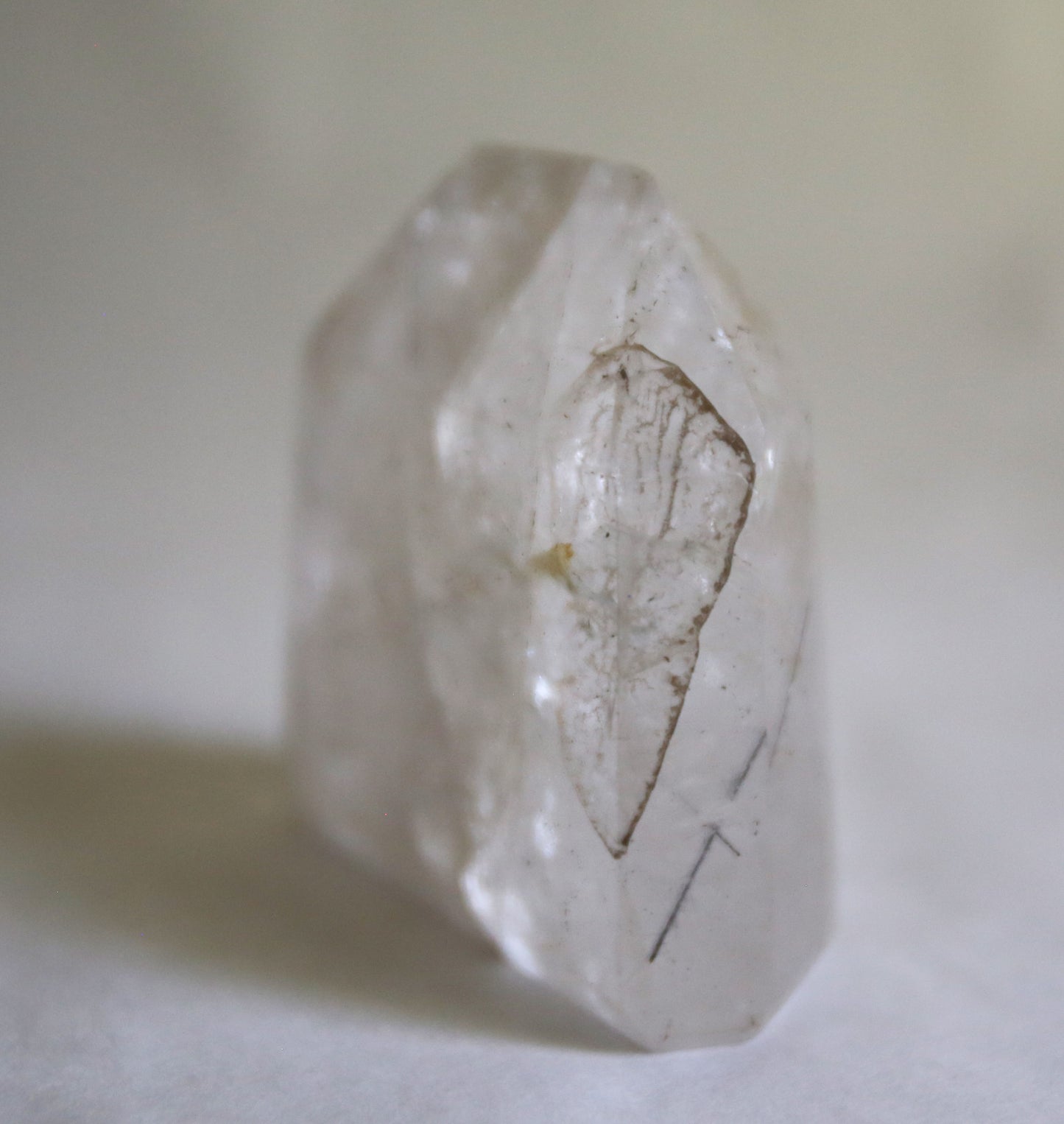 Clear Quartz with Tourmaline Rutiles