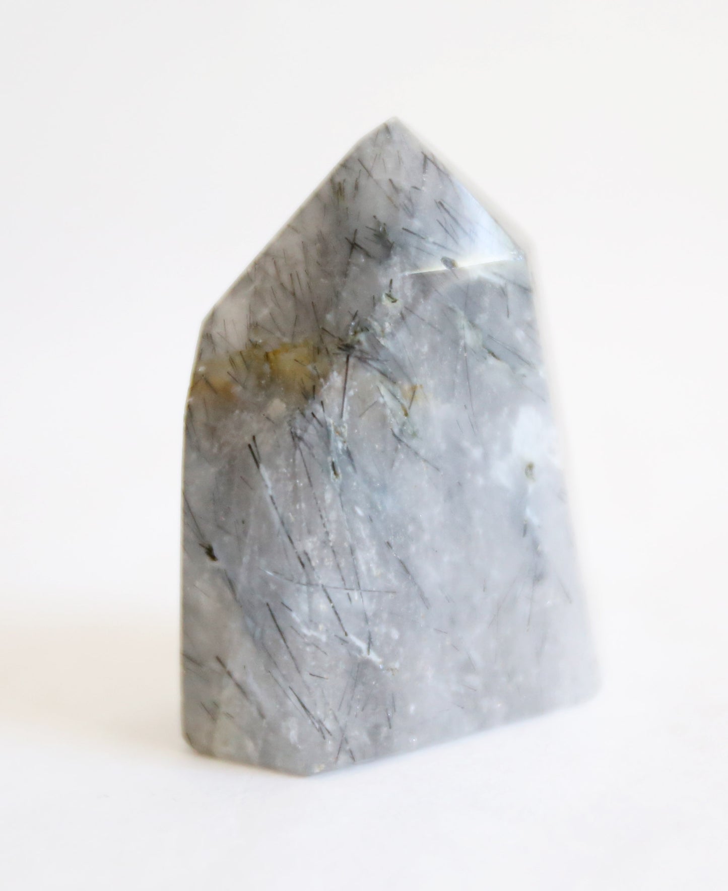 Smoky Quartz With Black Tourmaline Rutiles