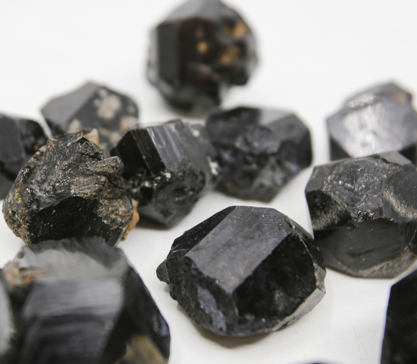 Natural Black Tourmaline Crystals