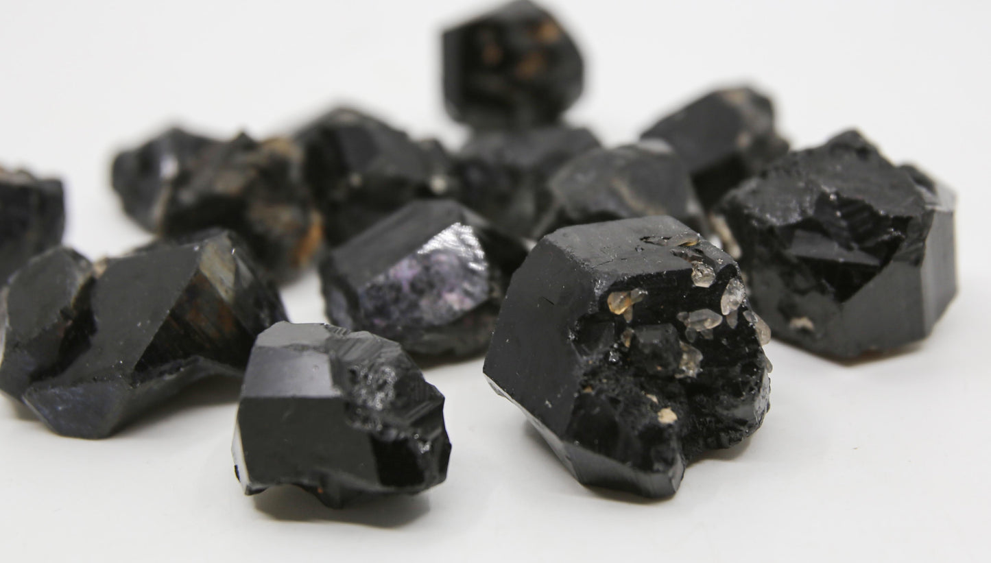 Natural Black Tourmaline Crystals