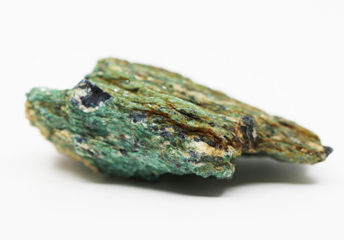 Natural Green Kyanite in Fuchsite Matrix