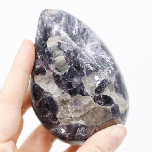 Silver Leaf Lepidolite Stone