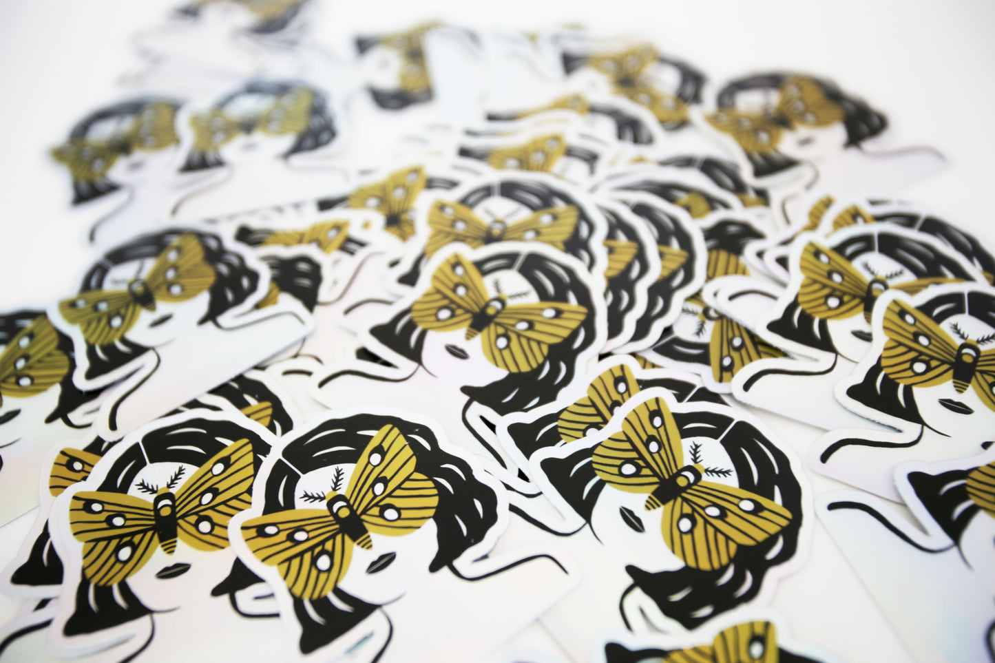 Golden Moth Sticker