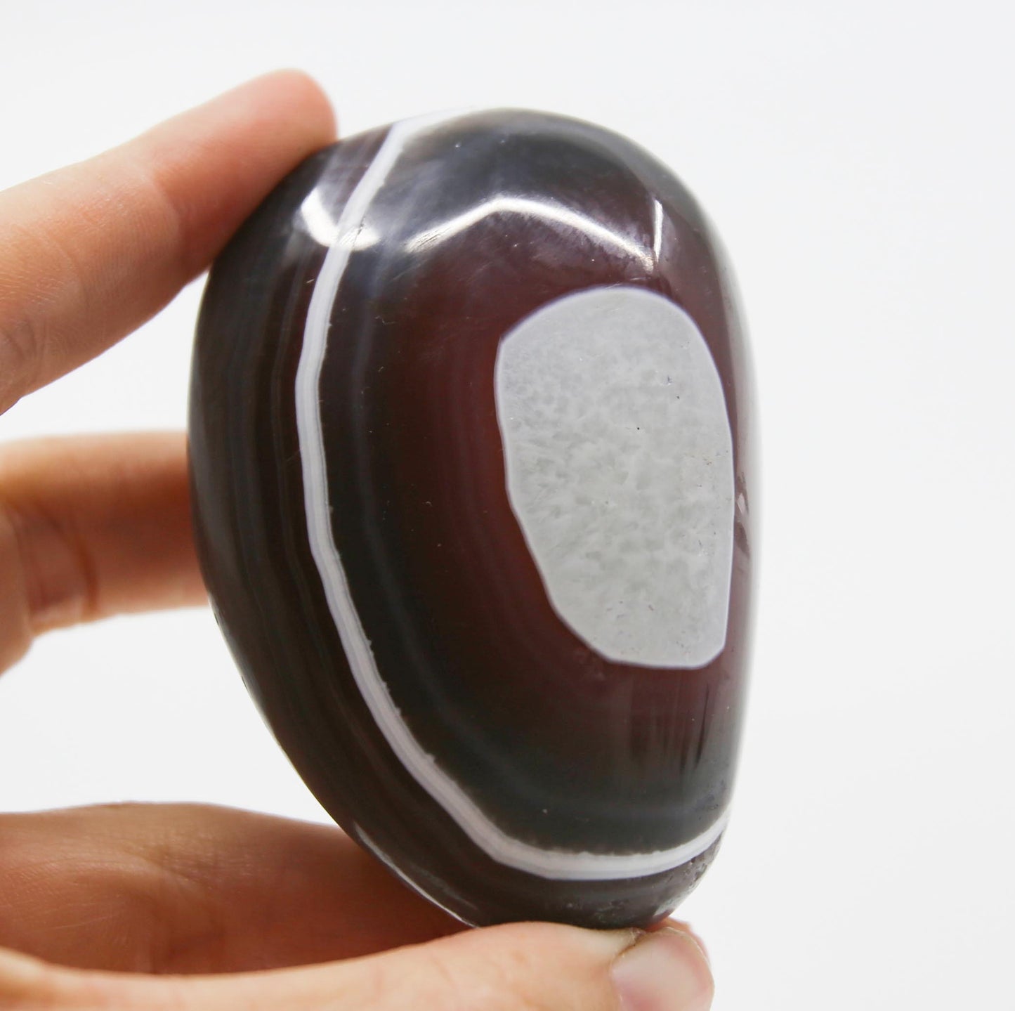 Banded Agate Palm Stone