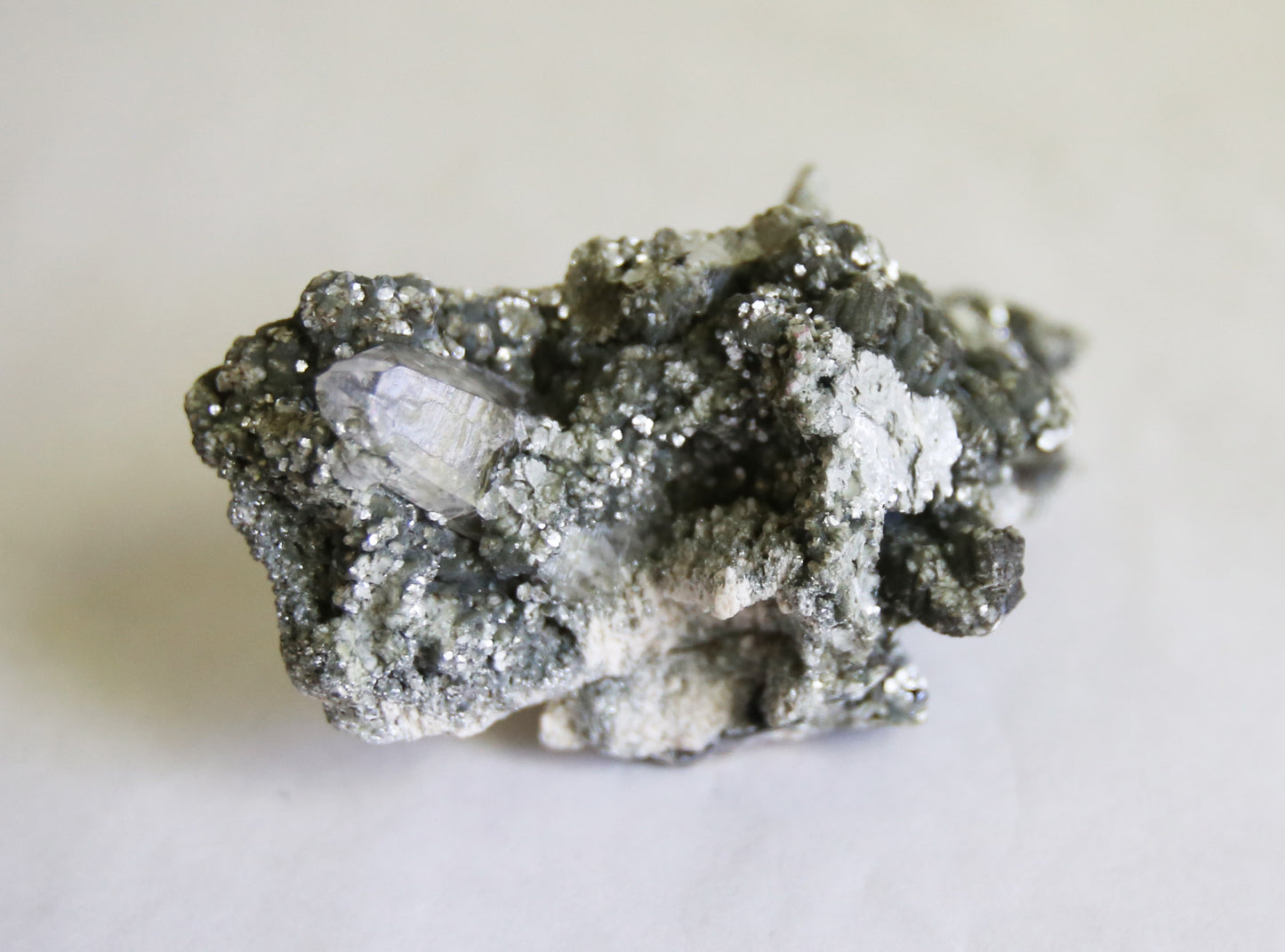 Quartz on Vermiculite Mica Matrix