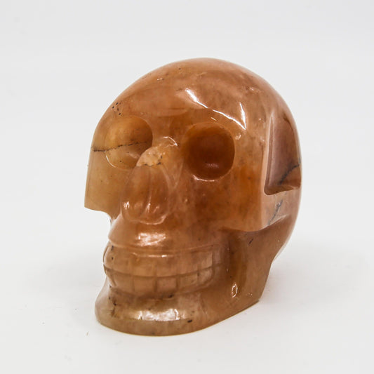 Orange Calcite Crystal Skull
