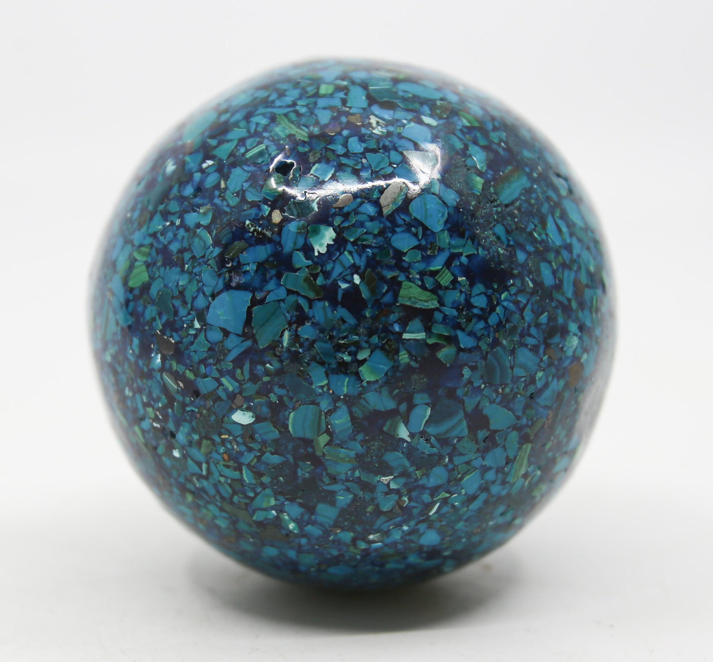 Chrysocolla Conglomerate Sphere
