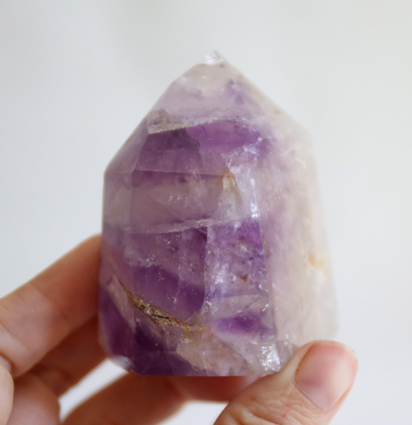 Amethyst Quartz Tower with Rainbow Prisms