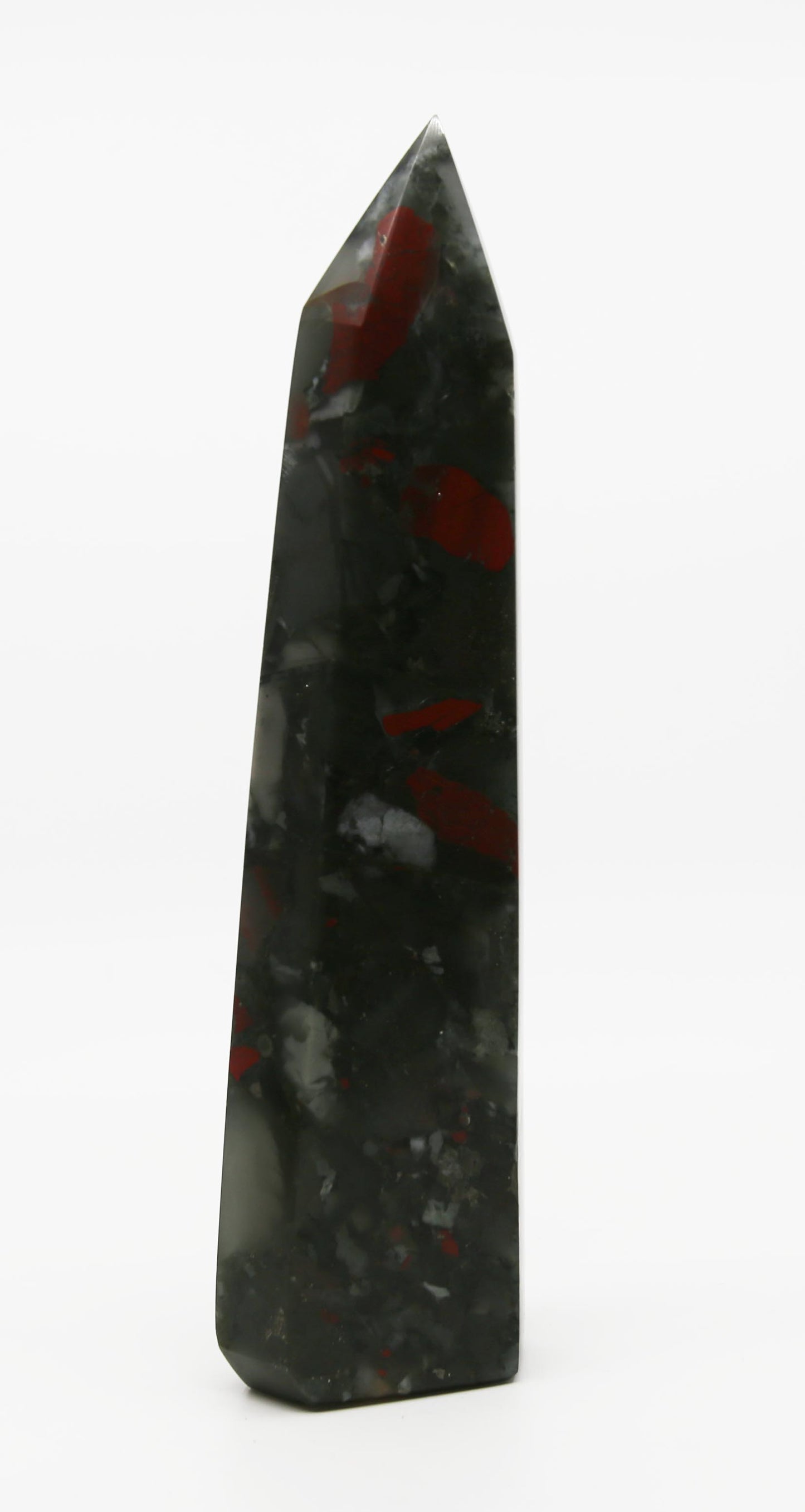 Large Bloodstone Tower with Pyrite Flecks