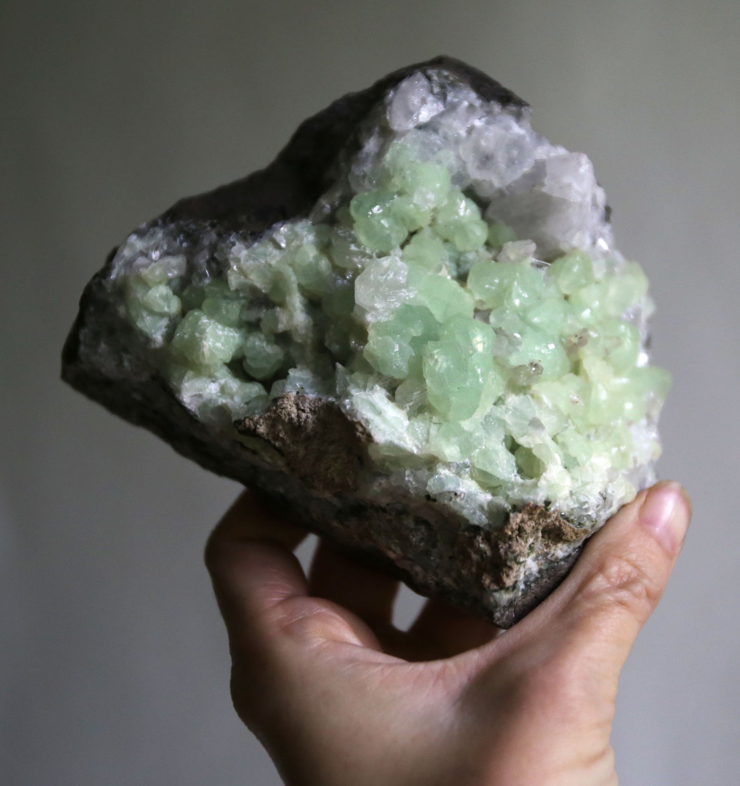 Brandberg Prehnite and Quartz Specimen