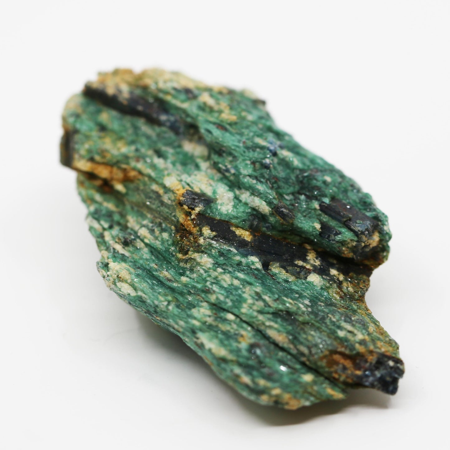 Natural Green Kyanite in Fuchsite Matrix