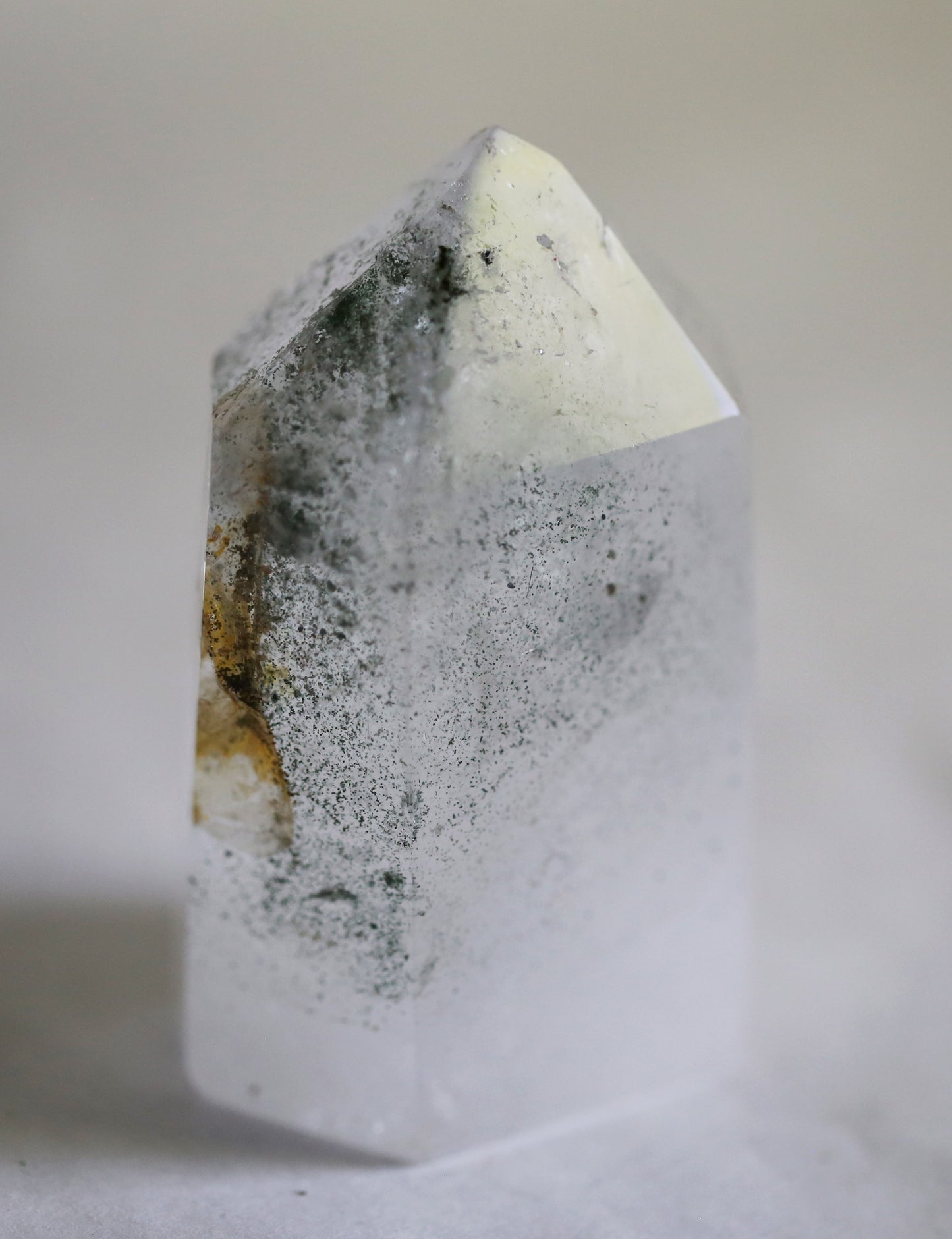 Clear Quartz with Chlorite Inclusions