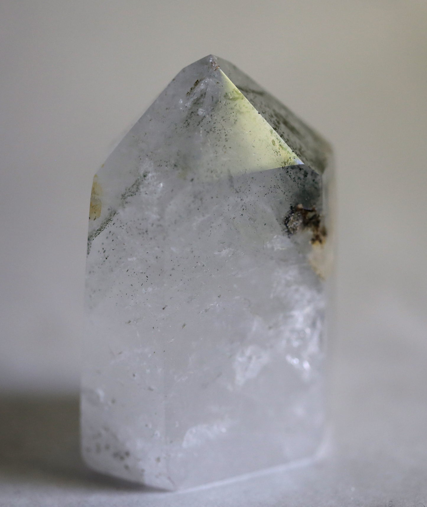 Clear Quartz with Chlorite Inclusions