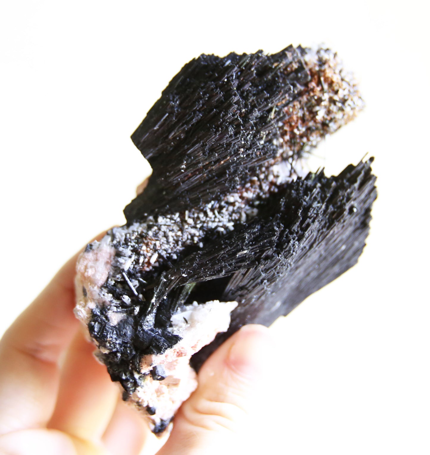 Black Tourmaline, Quartz and Feldspar Specimen