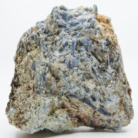 Large Blue Kyanite with Mica and Calcite Freeform