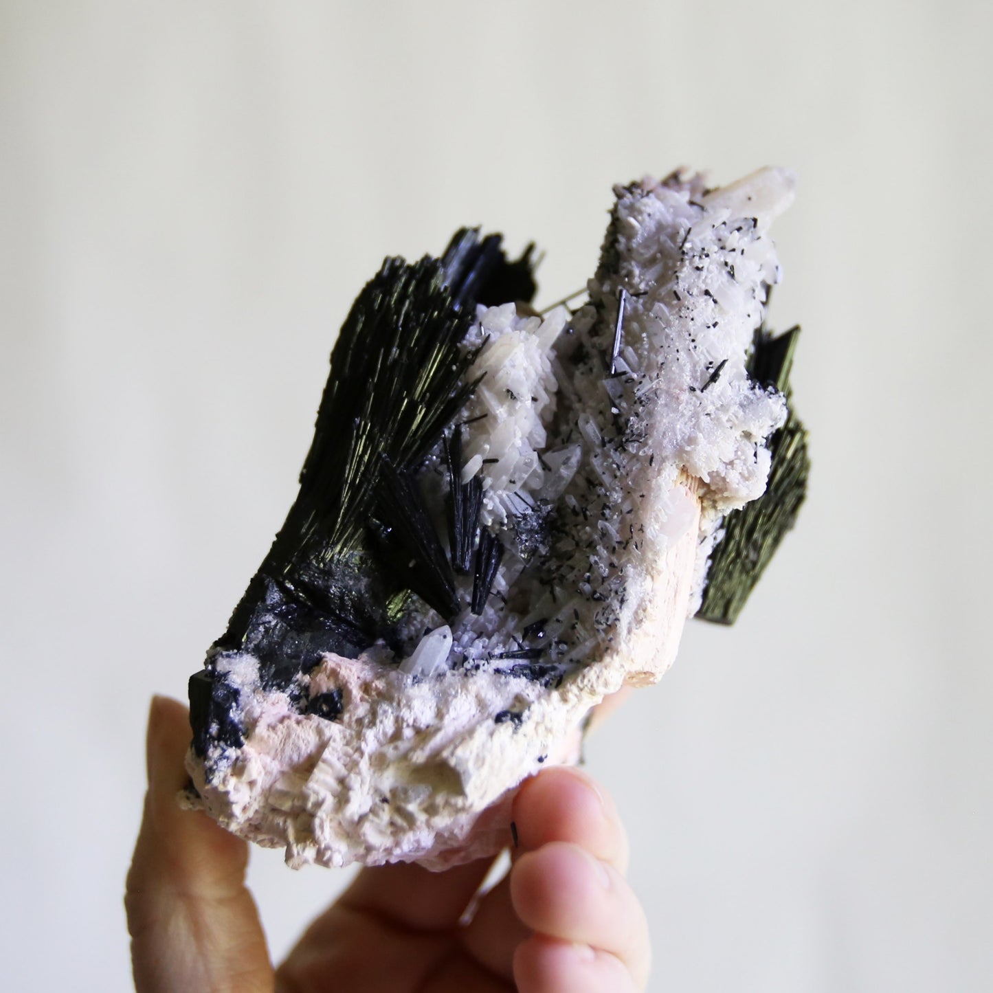 Black Tourmaline, Quartz and Feldspar Specimen