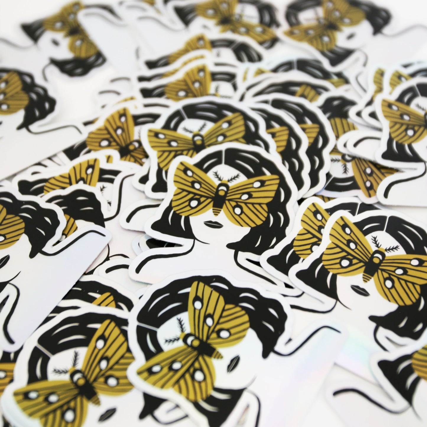 Golden Moth Sticker