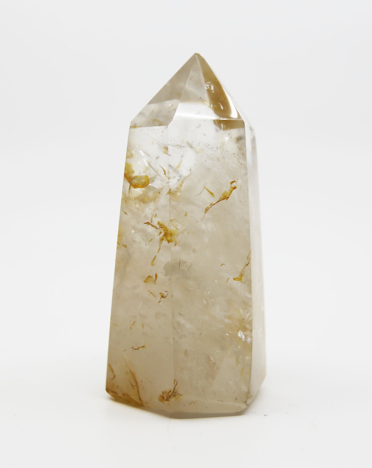 Veiled Quartz Tower with Tourmaline Rutiles