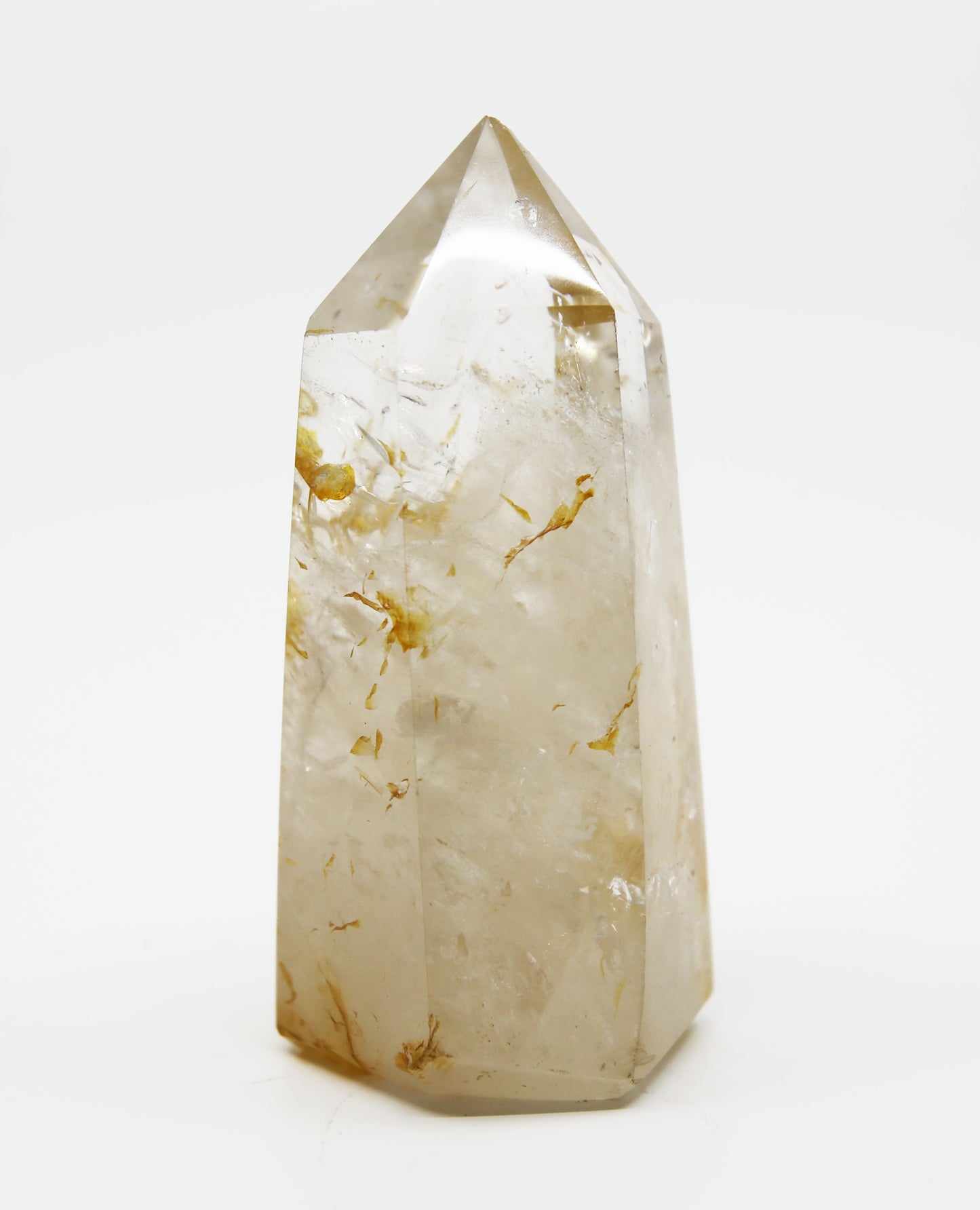 Veiled Quartz Tower with Tourmaline Rutiles